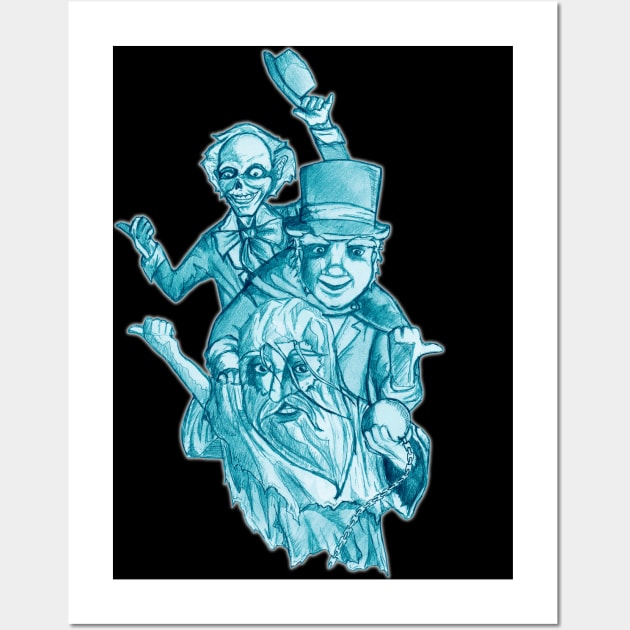 The Hitchhiking Ghosts Wall Art by VintageGrim